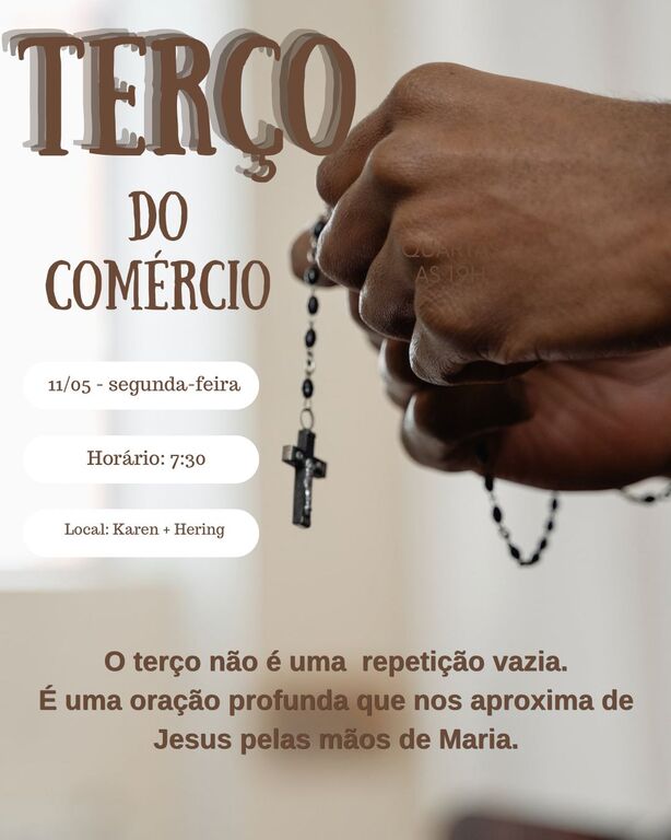 CONVITE TERÇO DO COMÉRCIO