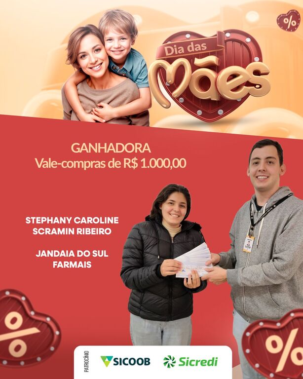CONTEMPLADA DA CAMPANHA DIA DAS MÃES ACEJAN 2026