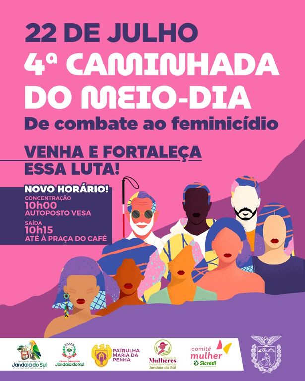 4ª CAMINHADA DO MEIO-DIA DE COMBATE AO FEMINICÍDIO