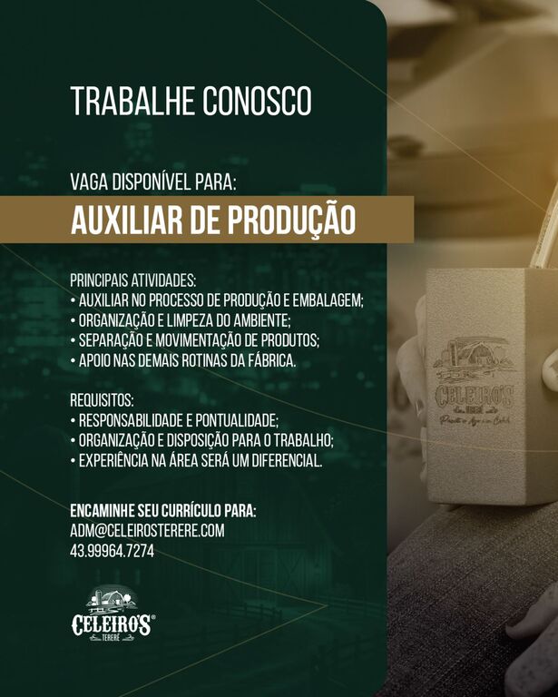 CELEIRO’S TERERÊ CONTRATA!
